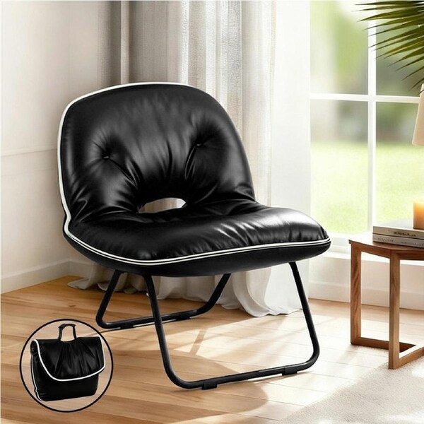 1 Seater Artiss Armchair Accent Chair Foldable Black