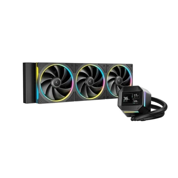 DeepCool LM360 ARGB Liquid Cooler Mini LCD Screen, 2.4' IPS, 320240 Resolution , Intel LGA1851/1700/1200 + More, AMD AM5/AM4