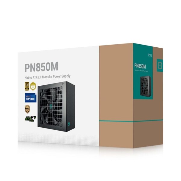 DeepCool PN850M Gamer Storm 850W 80+ Gold Certified Fully Modular ATX Power Supply, 120mm Fan, Japanese Capacitors, DCtoDC, ATX12V V3.1, 100,000 MTB