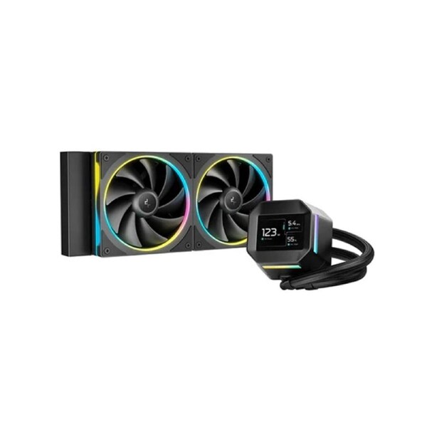 DeepCool LM240 ARGB Liquid Cooler With Mini LCD Screen IntelLGA1851/1700/1200/1151/1150/1155 AMDAM5/AM4