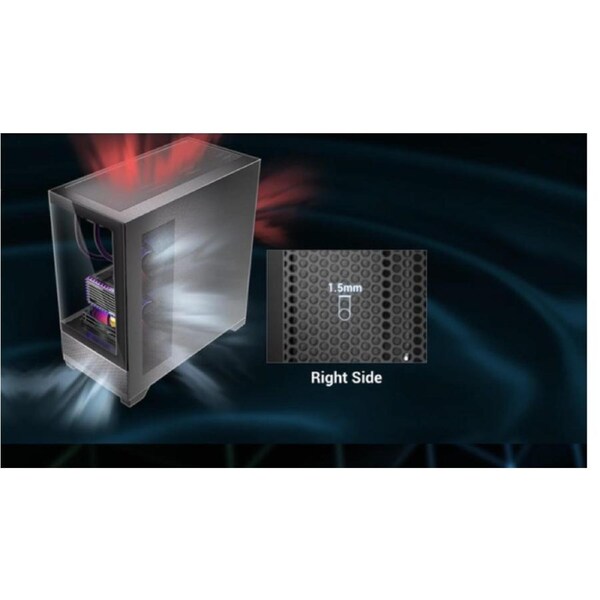 ANTEC CX500M ARGB Right side Metal panel