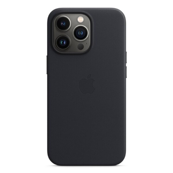 Apple iPhone 12 Pro Max Leather Case with MagSafe - Black Black