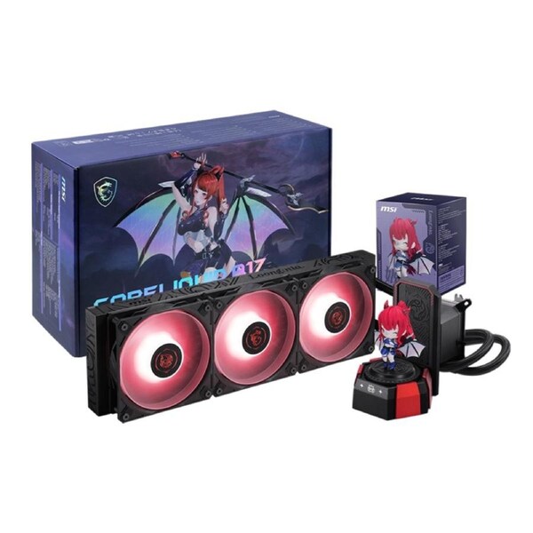 MSI CORELIQUID A17 MLG EDITION, 360mm, 394x119.6x27.2mm, Alu radiator, 3x120mm fans, 64.89CFM, 2050RPM, ARGB Gen2, 3400RPM pump, LGA1851/1700, AM5/AM4