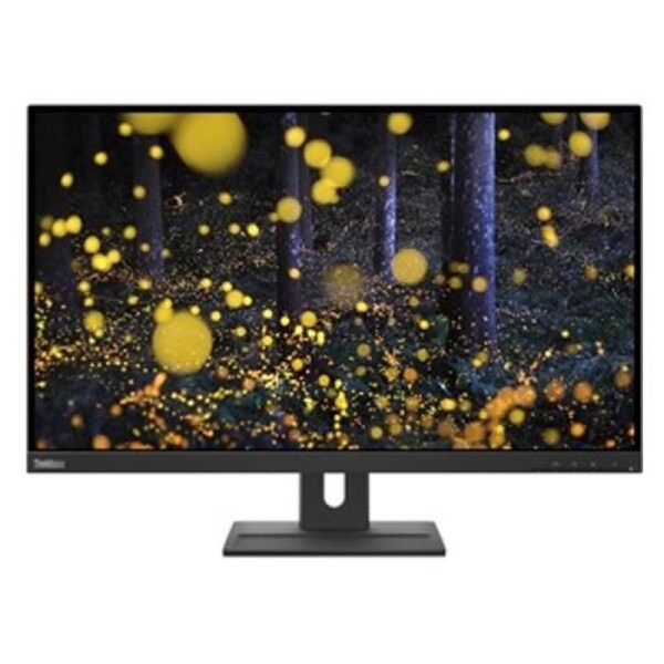 LENOVO ThinkVision E27q-20 27' 75Hz QHD IPS Monitor 2K 2560x1440 16:9 4ms Height Adjustable Tilt Swivel Pivot DP HDMI 3yr wty