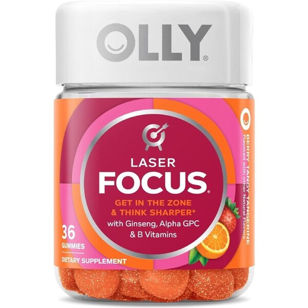 OLLY Laser Focus Gummy, Berry - 36 Gummies