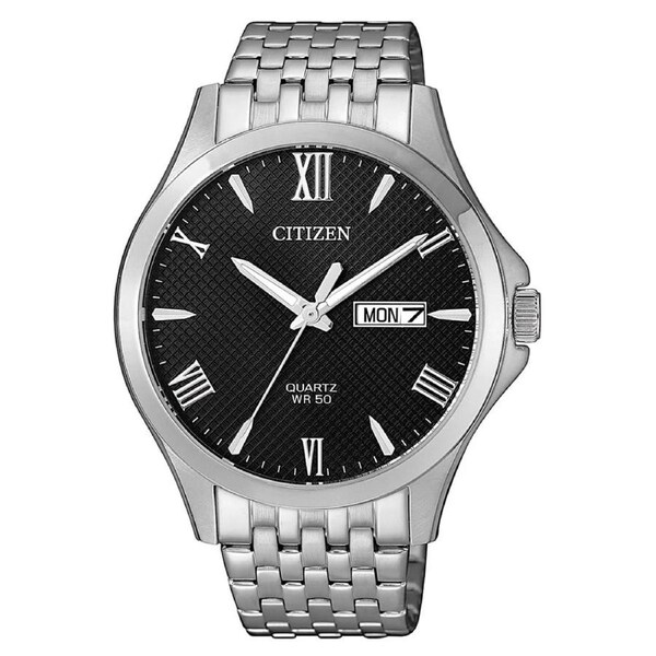 Citizen Quartz Black Dial Stainless Steel Men's Watch (BF2020-51E)