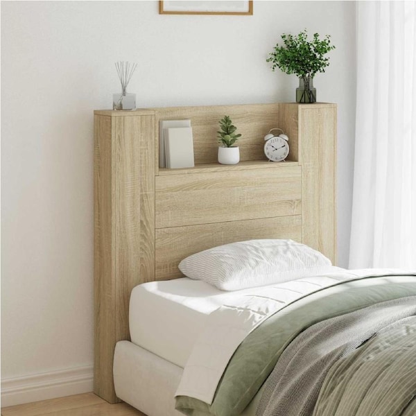 Headboard Sonoma Oak 100 x 16,5 x 103,5 cm Engineered Wood vidaXL