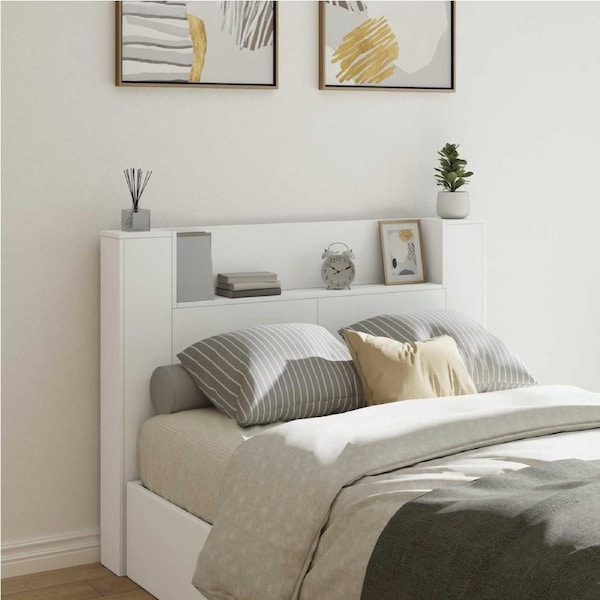 Headboard White 140 x 16,5 x 103,5 cm Engineered Wood vidaXL