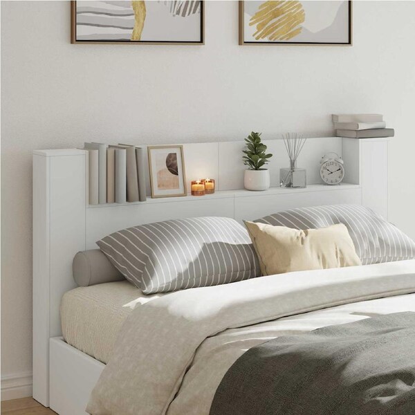 Headboard White 180 x 16,5 x 103,5 cm Engineered Wood vidaXL