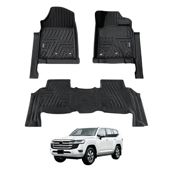 5D Moulded Car Floor Mats for Toyota Land Cruiser 200 LandCruiser 200 LC200 GX GXL Series 2012-2021