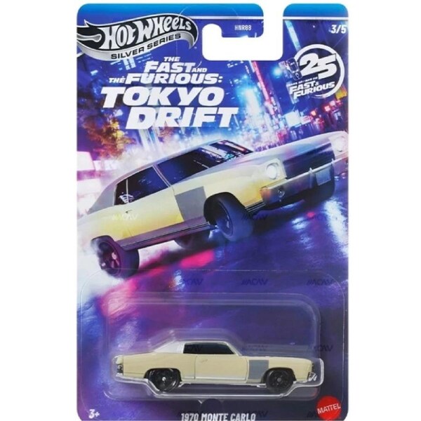 Hot Wheels Silver Series Fast and the Furious Tokyo Drift 1970 Monte Carlo