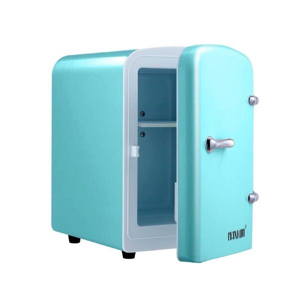 Maxkon Mini Fridge 4L 6 Can Portable Cooler Warmer Personal Countertop Car Refrigerator 12V Home Office Bar Drink Food Skincare Cosmetics Medication