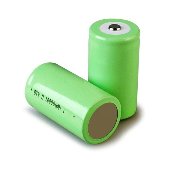 [2 Pack] 10000mAh D Size Ni-MH Rechargeable Batteries - High-Capacity 1.2V D-Cell Power Set (1000+ Cycles)
