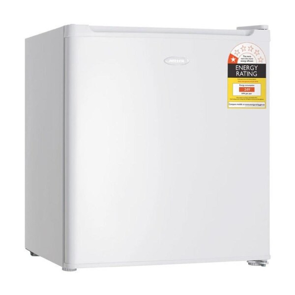 Heller White 47L Bar/Mini Fridge Indoor/Outdoor With Ice Cube Box
