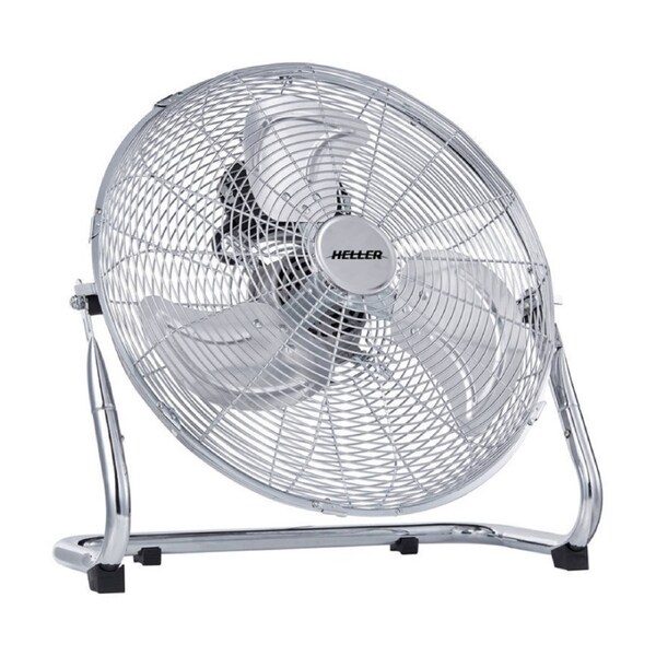 Heller 45cm Silver Chrome High Velocity Fan With 3 Speed Settings