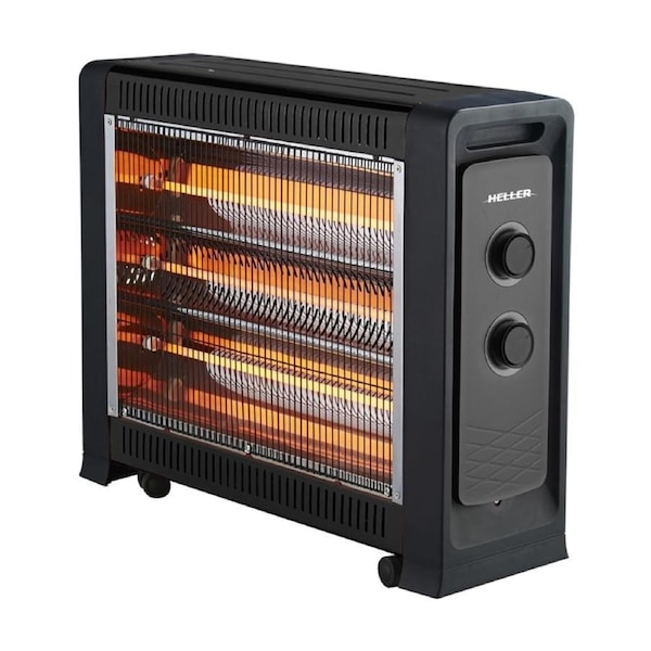 Heller Quartz Radiant Heater 2400W Fan Assisted Adjustable Thermostat