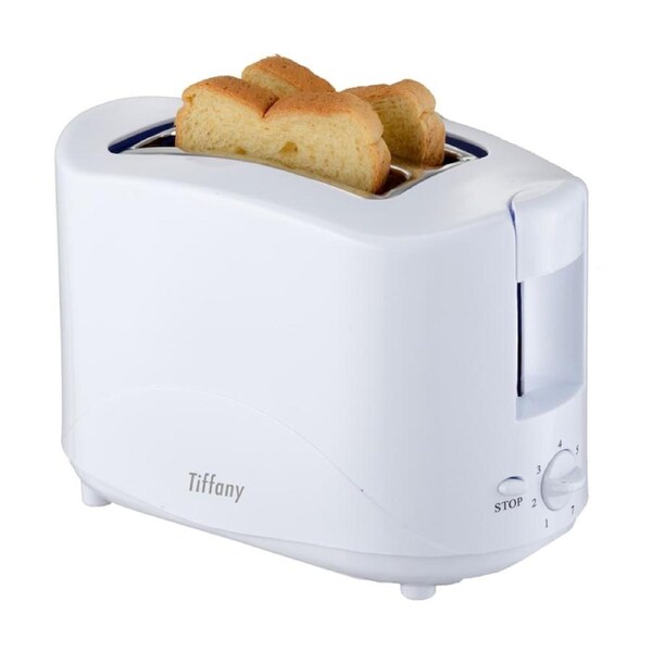 Tiffany 2 Slice Cool Touch Toaster WIth 7 Browning Settings & Automatic Pop-Up