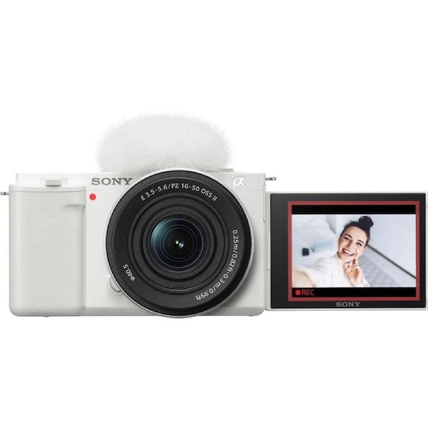 Sony ZV-E10 White with 16-50mm f/3.5-5.6 OSS II Lens Compact System Camera