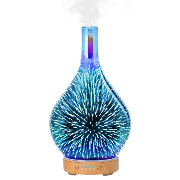 Anjou 3D Glass Essential Oil Diffuser Ultrasonic Aromatherapy Humidifier