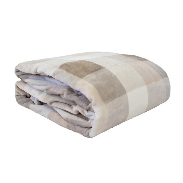 Charlie Ultraplush Blanket Nougat Single