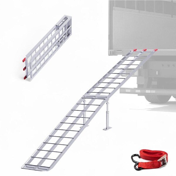 Advwin Aluminum Folding Loading Ramp, Trailers Ramp with 680KG Loading Capacity, for ATV, Motorcycle, Truck
