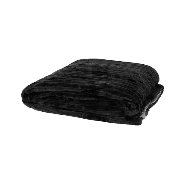 Channel Throw Charcoal