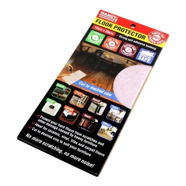 Deal365 Felt Pad Sheet Furniture Floor Protector Pads Self Adhesive Sheet 14x30cm