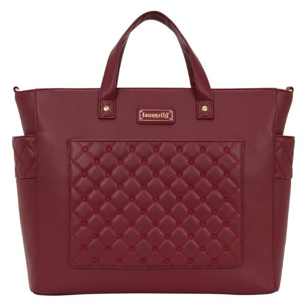 Loungefly Mo Red Convertible Backpack and Tote Crossbody Pin Trader Bag