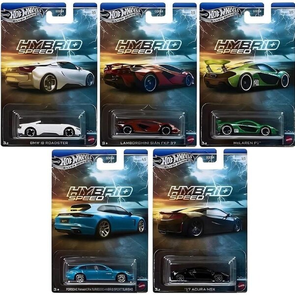 Hot Wheels Silver Series Hybrid Speed 2025 Series Complete Set