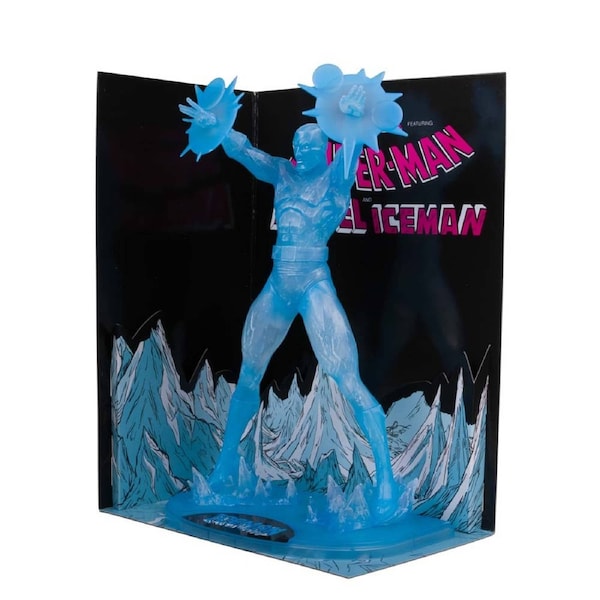 Marvel - X-Men - Iceman (Marvel Tales #229) Red Platinum Edition 1/6 Scale Figure with Comic Book
