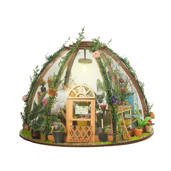 Catzon DIY Miniature House Kit Star Garden Doll House Unique Gift for Birthday Christmas Day