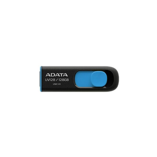 32GB ADATA UV128 USB3.2 (GEN1) FLASH DRIVE BLACK/BLUE