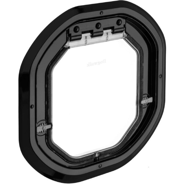 Pet-Tek Glass Fitting Dog Door Black
