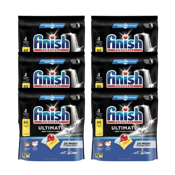 Finish Ultimate Lemon Dishwasher Tablets - 390 Tabs