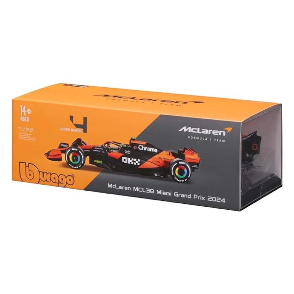 Bburago - F1 1:43 McLaren MCL38 #81 Piastri 2024 with Helmet