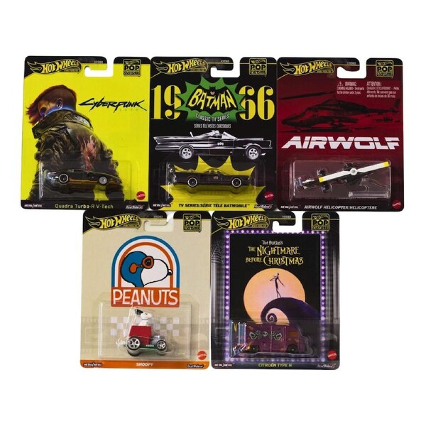 Hot Wheels - Premium Pop Culture HXD63-956M (Set of 5)