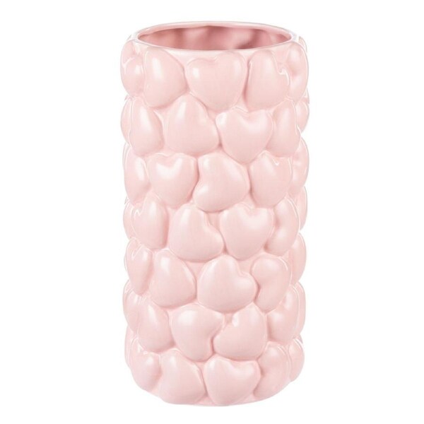 Emporium Sweetheart Vase Large Pink 15x15x28cm