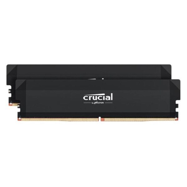 Crucial Pro 32GB (2x16GB) DDR5 UDIMM 6400MHz CL32 Black Heat Spreader Overclocking Support Intel XMP AMD Ryzen Desktop PC Gaming Memory