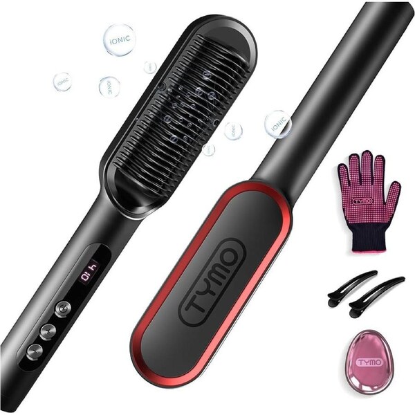 TYMO Ring Plus Hair Straightener Brush Ionic Straightening Comb AU VERSION