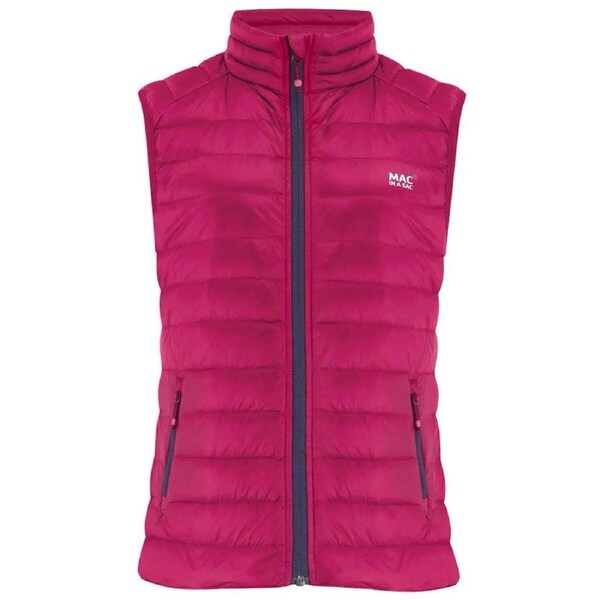 Mac in a Sac Ladies Alpine Duck Down Vest - Size 12 - Fuchsia
