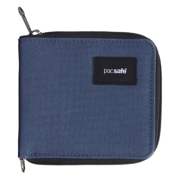 Pacsafe RFIDsafe Zip Around Wallet - Coastal Blue