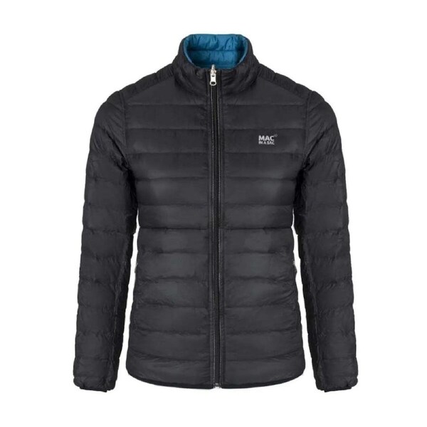 Brand Mac in a Sac Polar Women's Reversible Down Jacket Size 10 Black/Teal