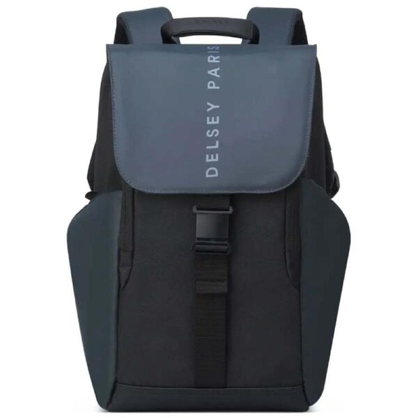 Delsey Securflap 16" RFID Laptop Backpack Black, Perfect for Easy Travel