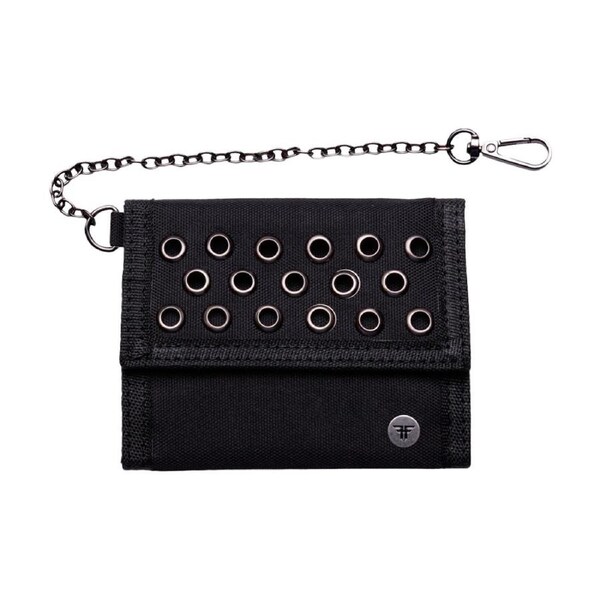 Fallen Footwear Mens Nylon Chain Wallet Black/Silver
