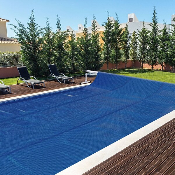 ALFORDSON Pool Cover 600 Micron Bubble Heat 11X4.8M Blue Black