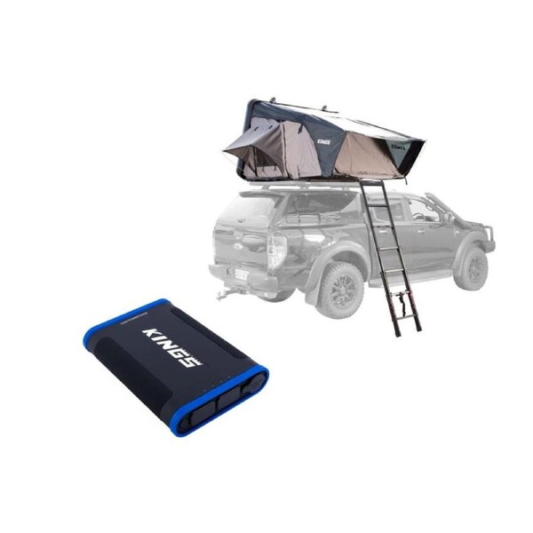 Kings Tourer X Roof Top Tent Aluminium Shell+ 12 A Power Pack