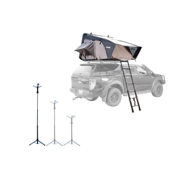 Kings Tourer X Roof Top Tent Aluminium Shell+ Portable Lithium LED Tripod Light
