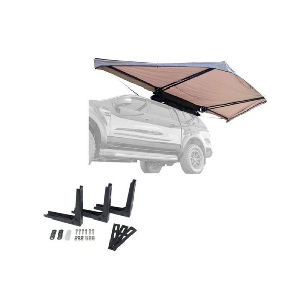 Kings Plus 180° Tourer Freestanding Awning MKII-UPF50+-8.35 Sqm+ Bracket Triple