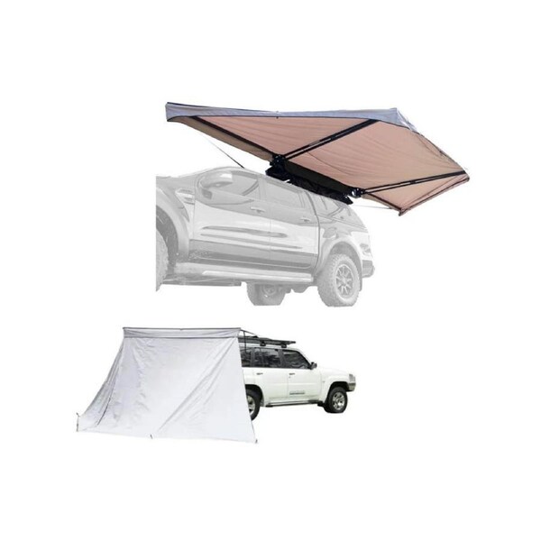 Kings Plus 180° Tourer Freestanding Awning MKII -UPF50+-8.35 Sqm+ Universal Wall