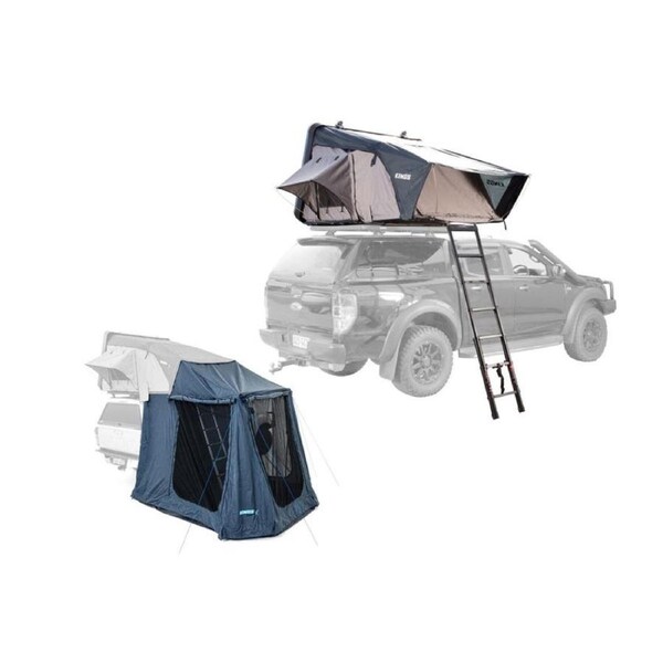 Kings Tourer X Roof Top Tent Aluminium Shell+ Tourer X Rooftop Tent Annex
